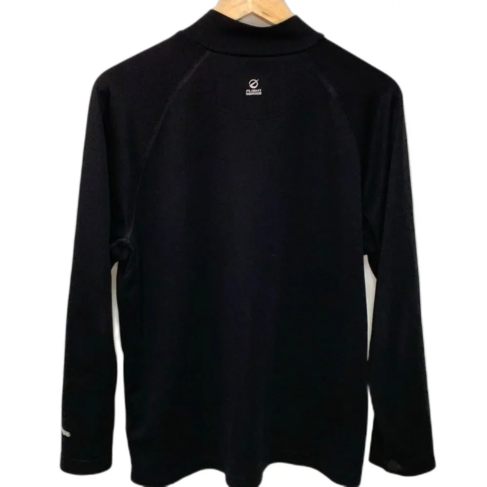 The North Face Mens Black Vapor Wick 1/4 Zip LS Pullover Sweatshirt Size L